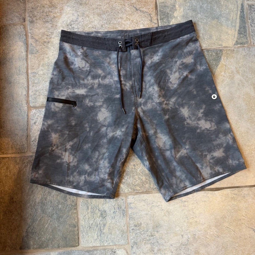 Men's Jetty Board Shorts Size 34 – Zipper Pocket – Surf Swimwear